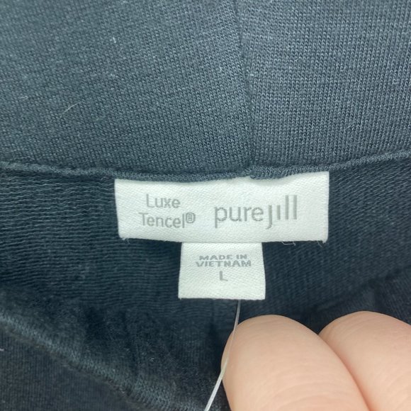 NWT J. Jill purejill luxe tencel lounge pant black large - Picture 3 of 9